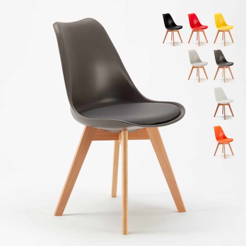 Sillas con Cojín de Diseño Nórdico NORDICA para Bar y Cocina Sillas con Cojín de Diseño Nórdico NORDICA para Bar y Cocina