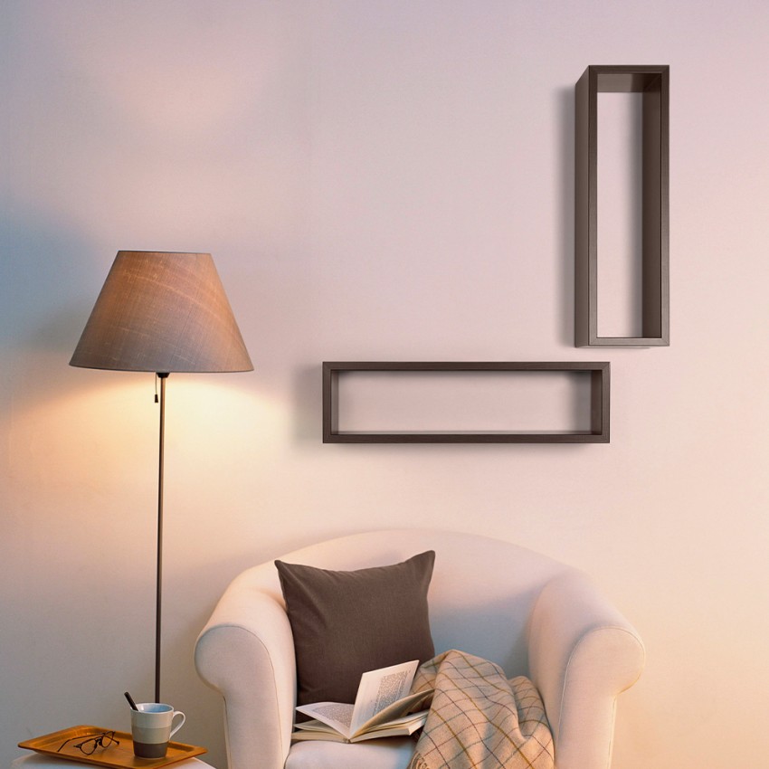 Estante de pared de cubo rectangular Estantería de diseño moderno Regolo - Imagen 3 de 101
