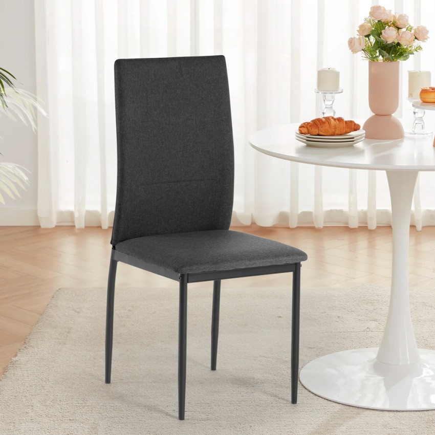 Silla comedor de tela cocina restaurante estilo moderno Gala - Imagen 21 de 37