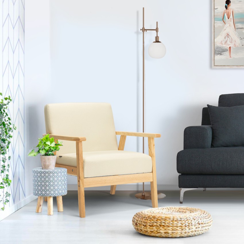 Sillón relax de diseño vintage de madera con reposabrazos Uteplass - Imagen 25 de 42