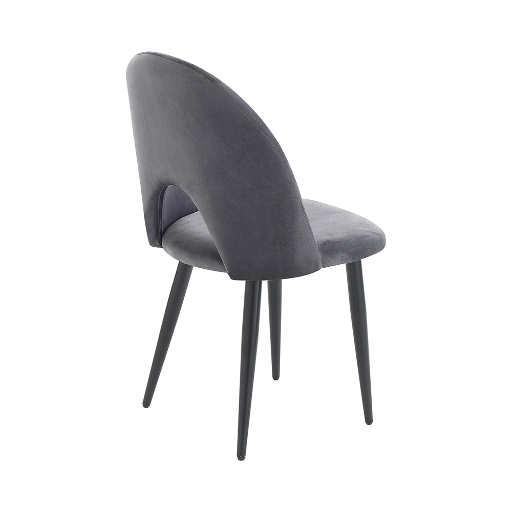 Juego de 4 sillas de comedor cocina diseño moderno en terciopelo Bounty - Imagen 13 de 27