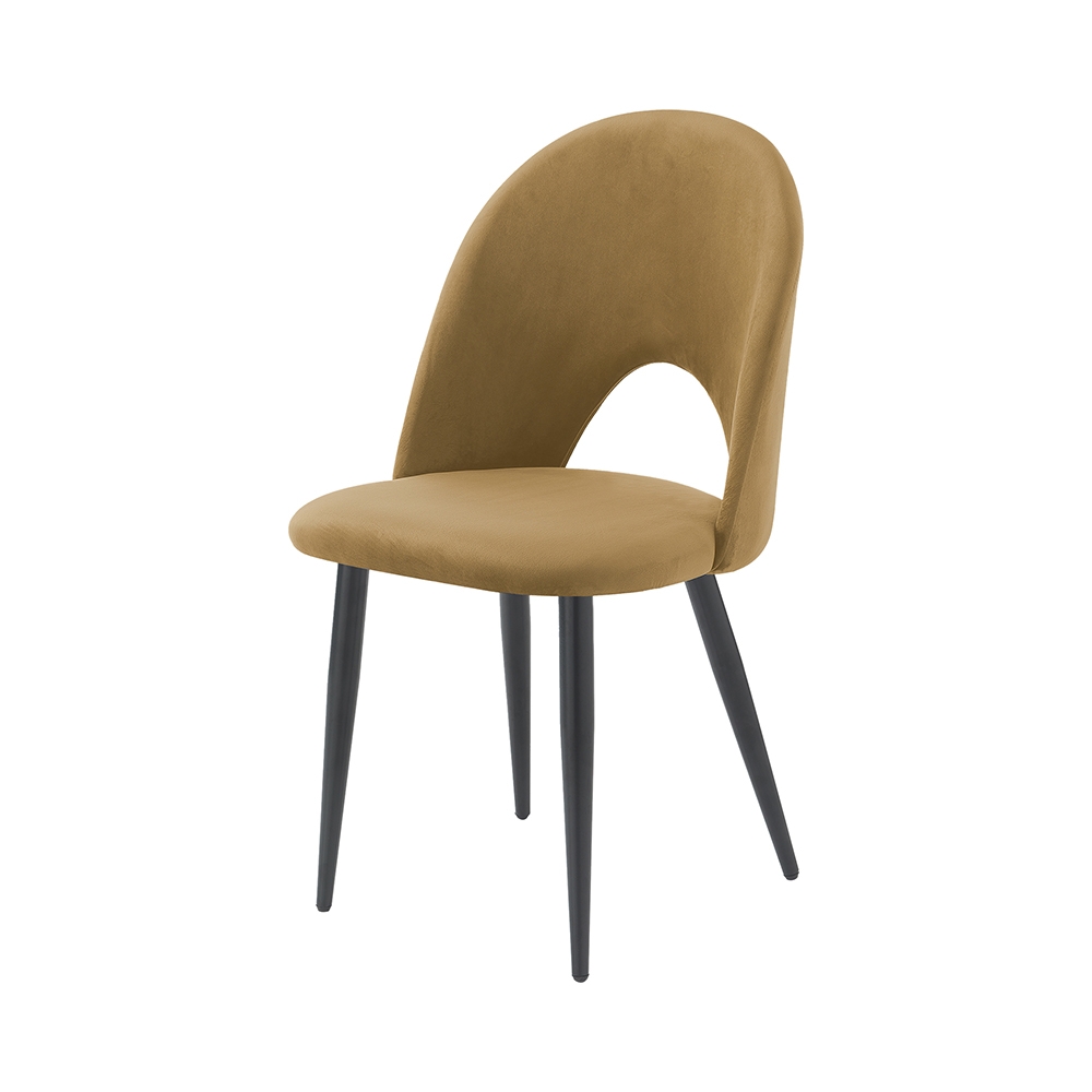 Juego de 4 sillas de comedor cocina diseño moderno en terciopelo Bounty - Imagen 23 de 27