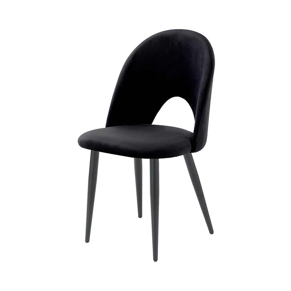 Juego de 4 sillas de comedor cocina diseño moderno en terciopelo Bounty - Imagen 4 de 27
