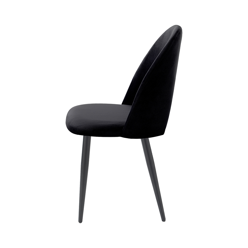 Juego de 4 sillas de comedor cocina diseño moderno en terciopelo Bounty - Imagen 5 de 27