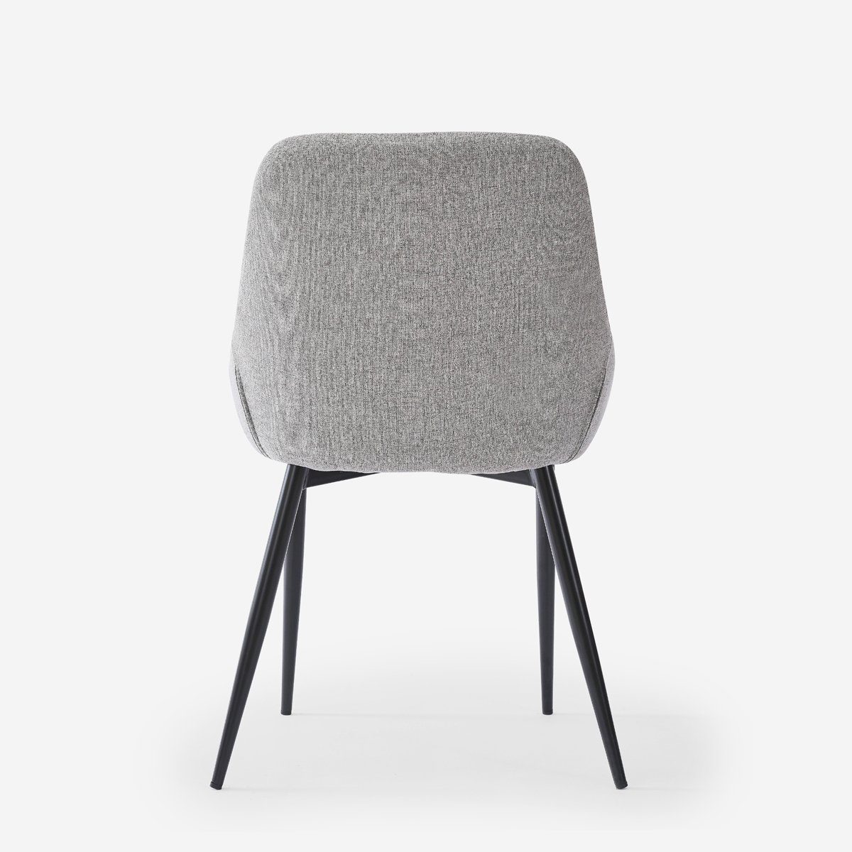 Silla moderna de cocina de tela con patas de metal color negro Piros - Imagen 7 de 25