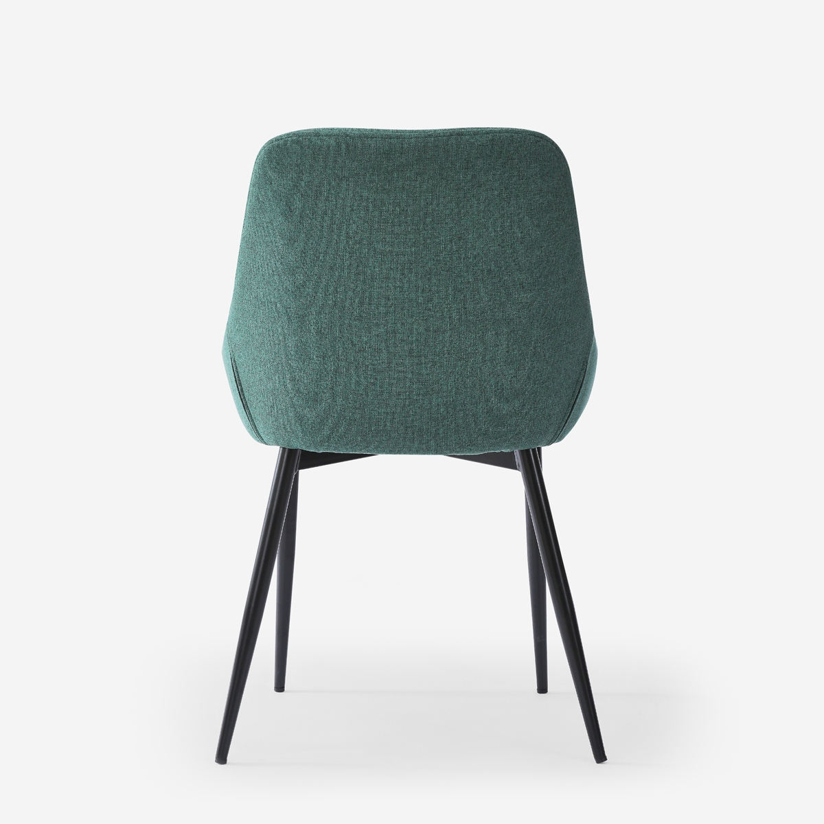 Silla moderna de cocina de tela con patas de metal color negro Piros - Imagen 23 de 25