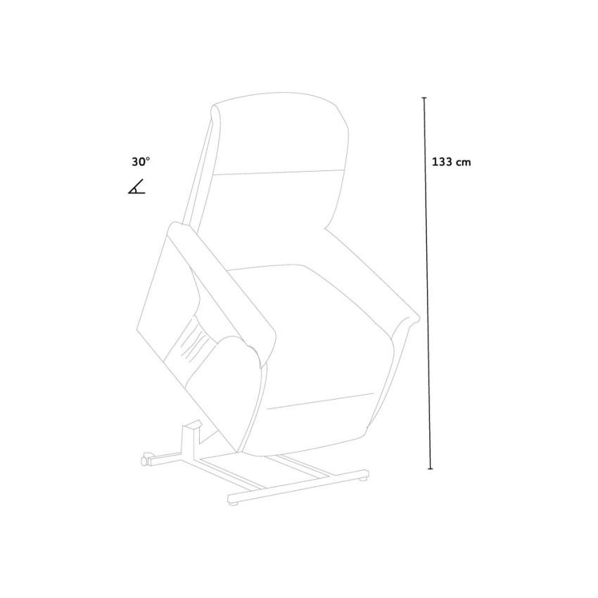 Sillón Relax Reclinable Eléctrico con Sistema Power-Lift Giorgia máximo confort - Imagen 9 de 25