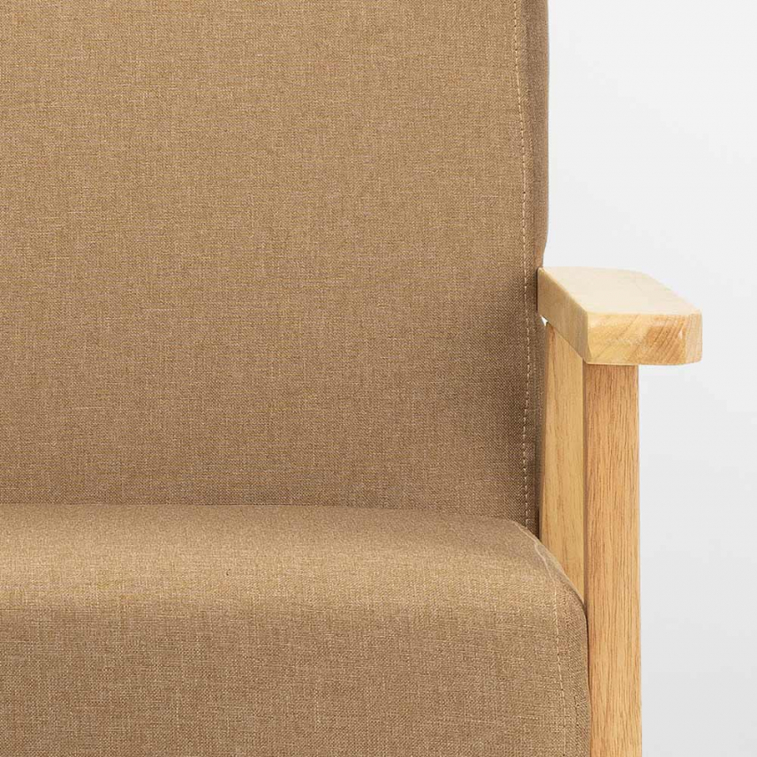 Sillón relax de diseño vintage de madera con reposabrazos Uteplass - Imagen 15 de 42