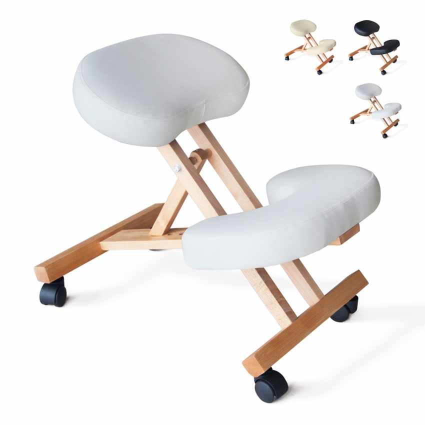 Silla correctora de madera ortopédica taburete sueco oficina espalda ... Silla correctora de madera ortopédica taburete sueco oficina espalda ...