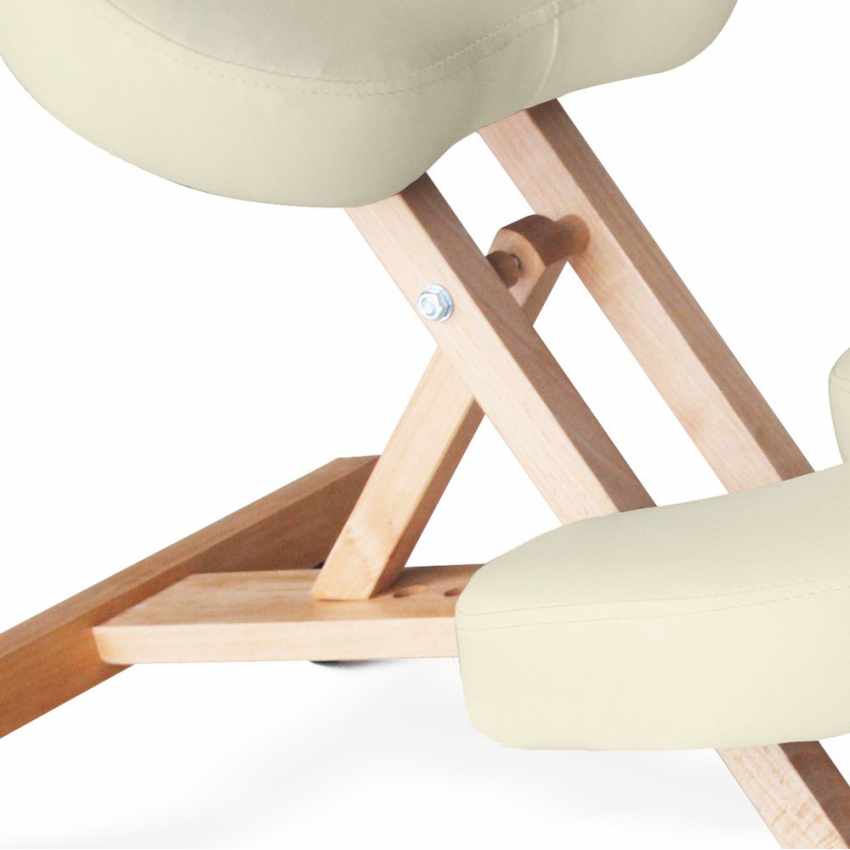 Silla ergonómica postural de rodillas para oficina modelo sueco madera Balancewo - Imagen 11 de 20
