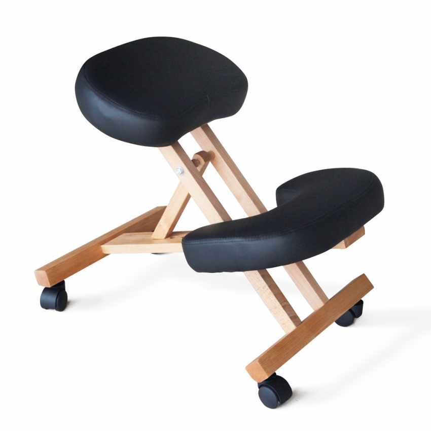 Silla ergonómica postural de rodillas para oficina modelo sueco madera Balancewo - Imagen 15 de 20