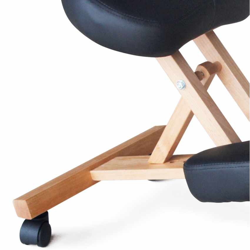 Silla ergonómica postural de rodillas para oficina modelo sueco madera Balancewo - Imagen 18 de 20