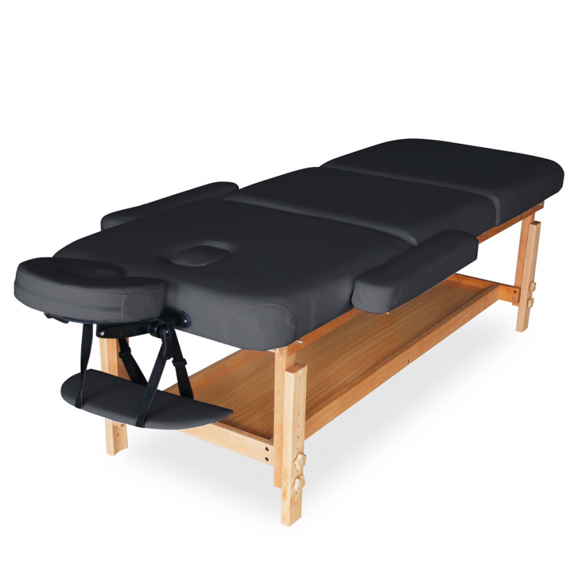 Camilla de masaje de madera fija ajustable multiposiciones 225 cm Massage-pro - Imagen 5 de 11
