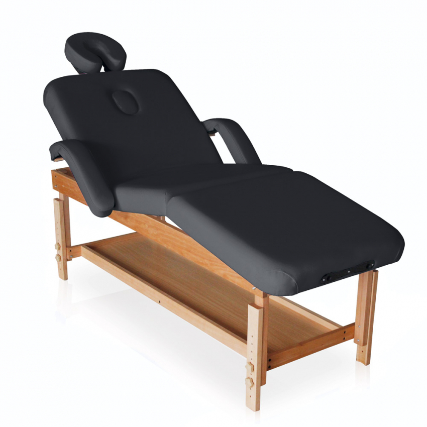 Camilla de masaje de madera fija ajustable multiposiciones 225 cm Massage-pro - Imagen 4 de 11