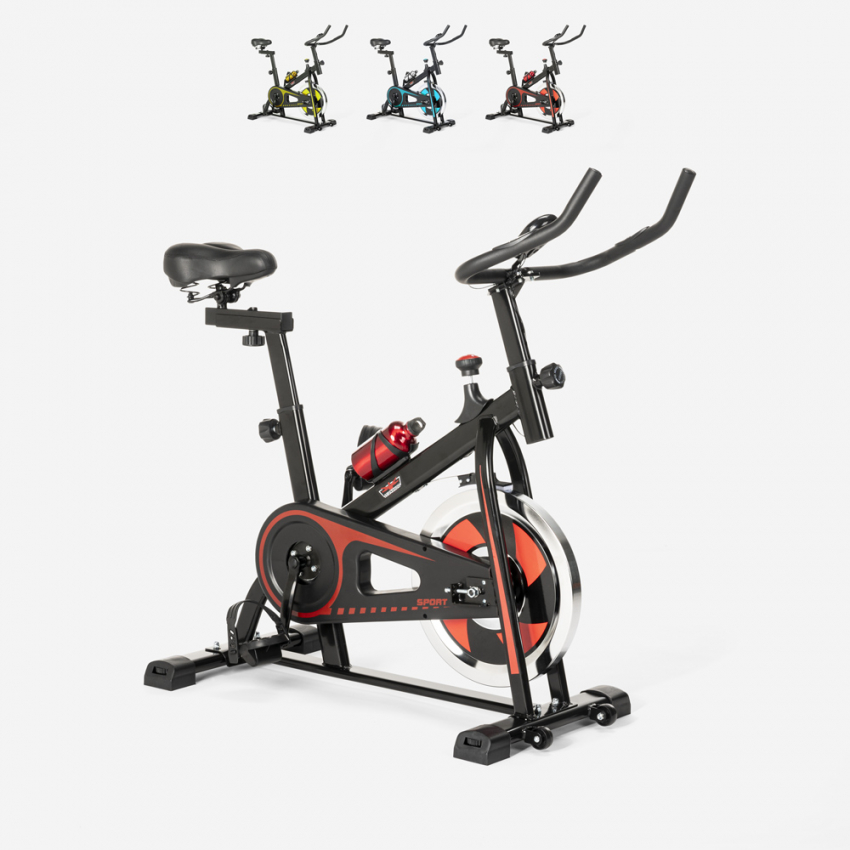 Bicicleta estática indoor Fit Bike con volante de inercia profesional 8kg Minerv - Imagen 2 de 34