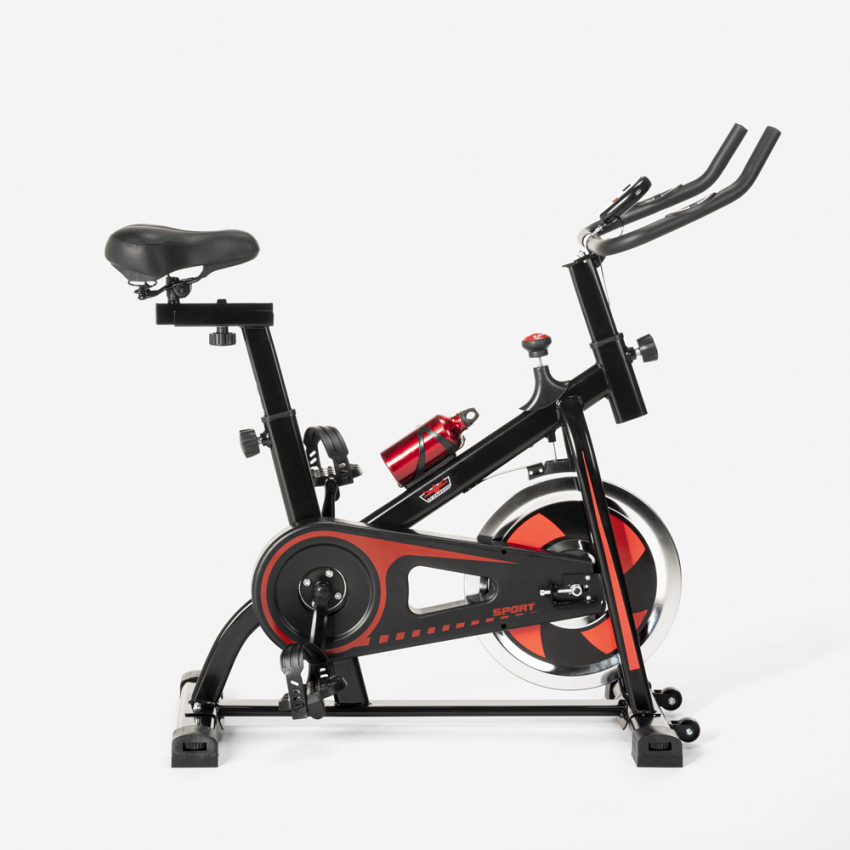 Bicicleta estática indoor Fit Bike con volante de inercia profesional 8kg Minerv - Imagen 4 de 34