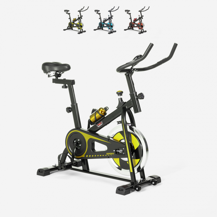 Bicicleta estática indoor Fit Bike con volante de inercia profesional 8kg Minerv - Imagen 24 de 34