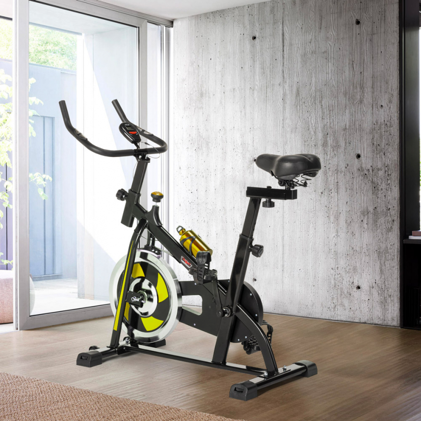 Bicicleta estática indoor Fit Bike con volante de inercia profesional 8kg Minerv - Imagen 25 de 34