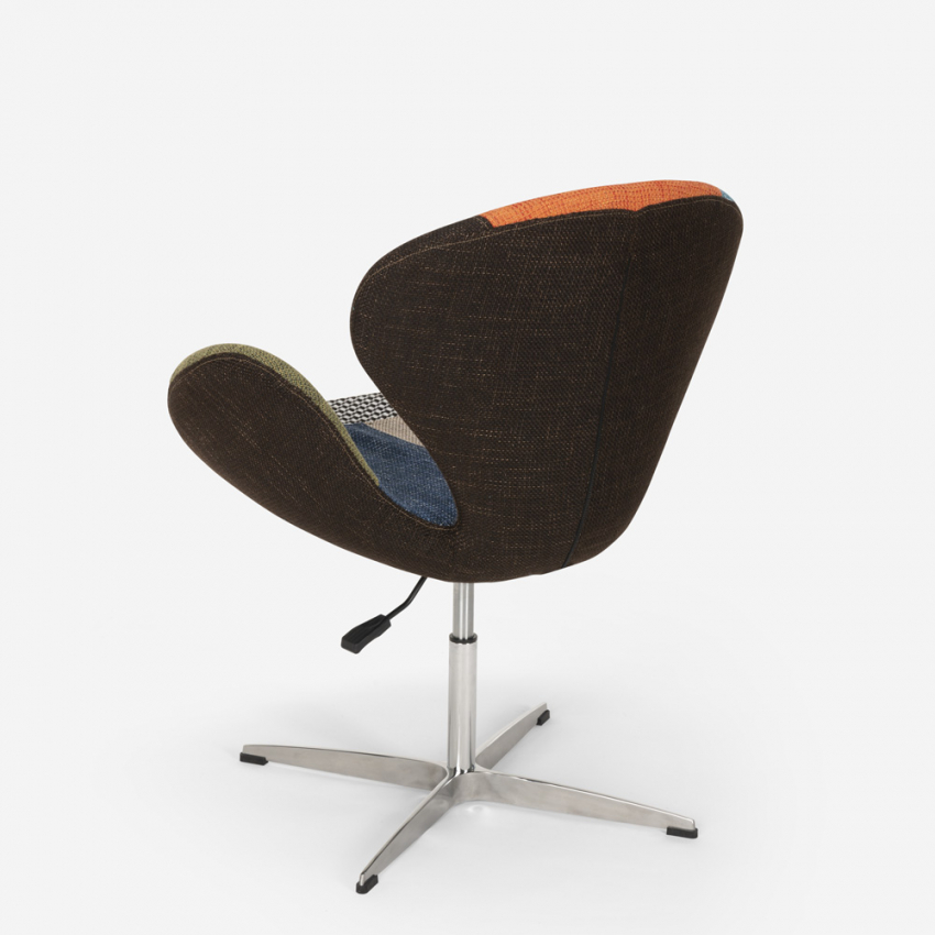 Sillón giratorio estudio de salón estilo patchwork de diseño moderno Stork - Imagen 27 de 43