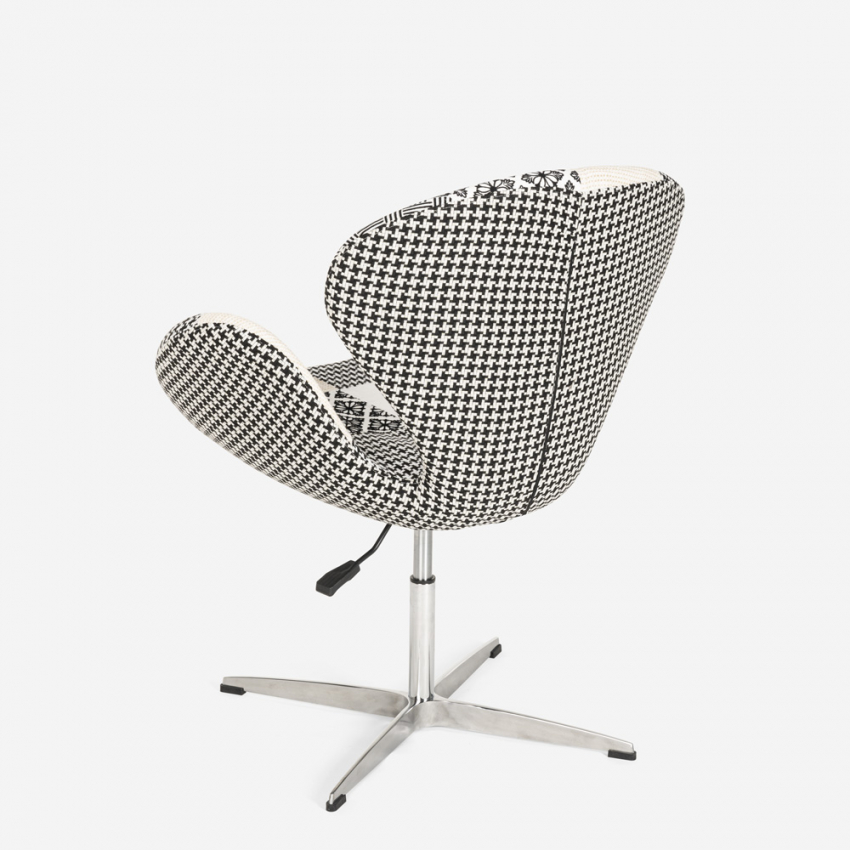 Sillón giratorio estudio de salón estilo patchwork de diseño moderno Stork - Imagen 13 de 43