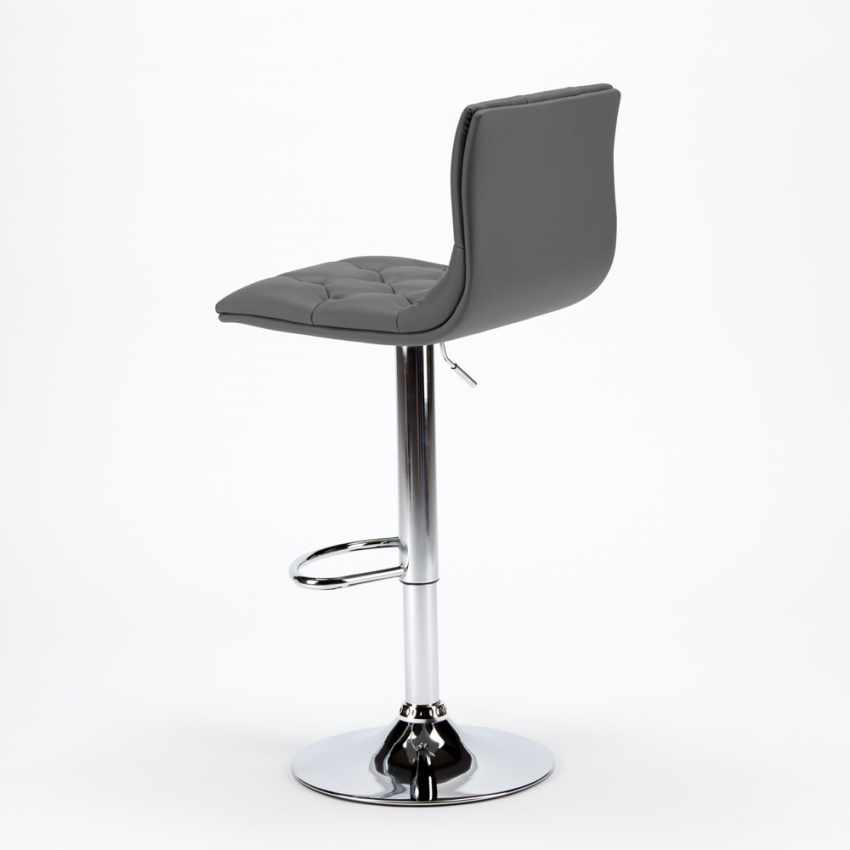Taburete cocina y bar acolchado Chesterfield de cuero artificial ... Taburete cocina y bar acolchado Chesterfield de cuero artificial ...
