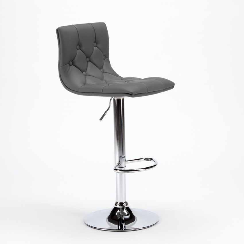 Taburete cocina y bar acolchado Chesterfield de cuero artificial ... Taburete cocina y bar acolchado Chesterfield de cuero artificial ...