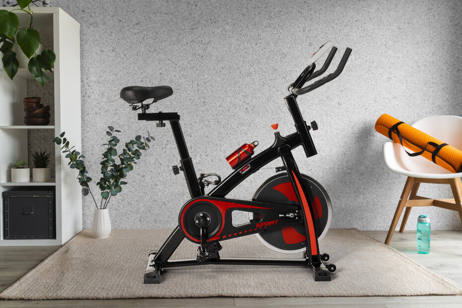 Conseres Bicicleta estática plegable que ahorra espacio con sensores de  respaldo de fitness 2 en 1