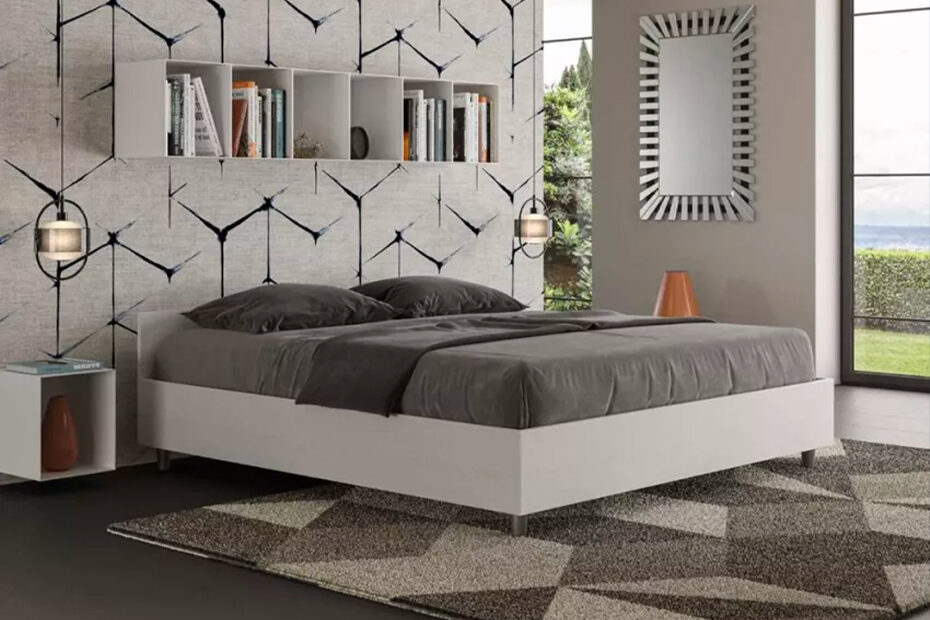 letto con contenitore o senza