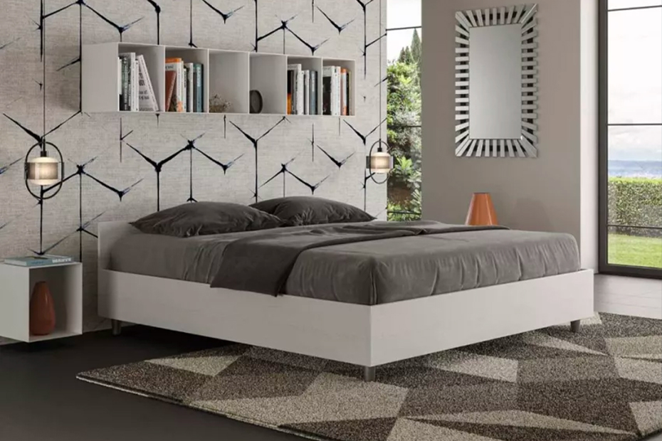 letto con contenitore o senza